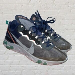 Nike React Element 87 Neptune Green 2018 AQ1090-005 Men’s Sz 11 USED